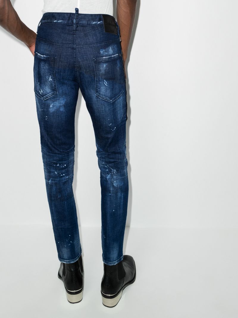 Skater Slim Fit Distressed Jeans
