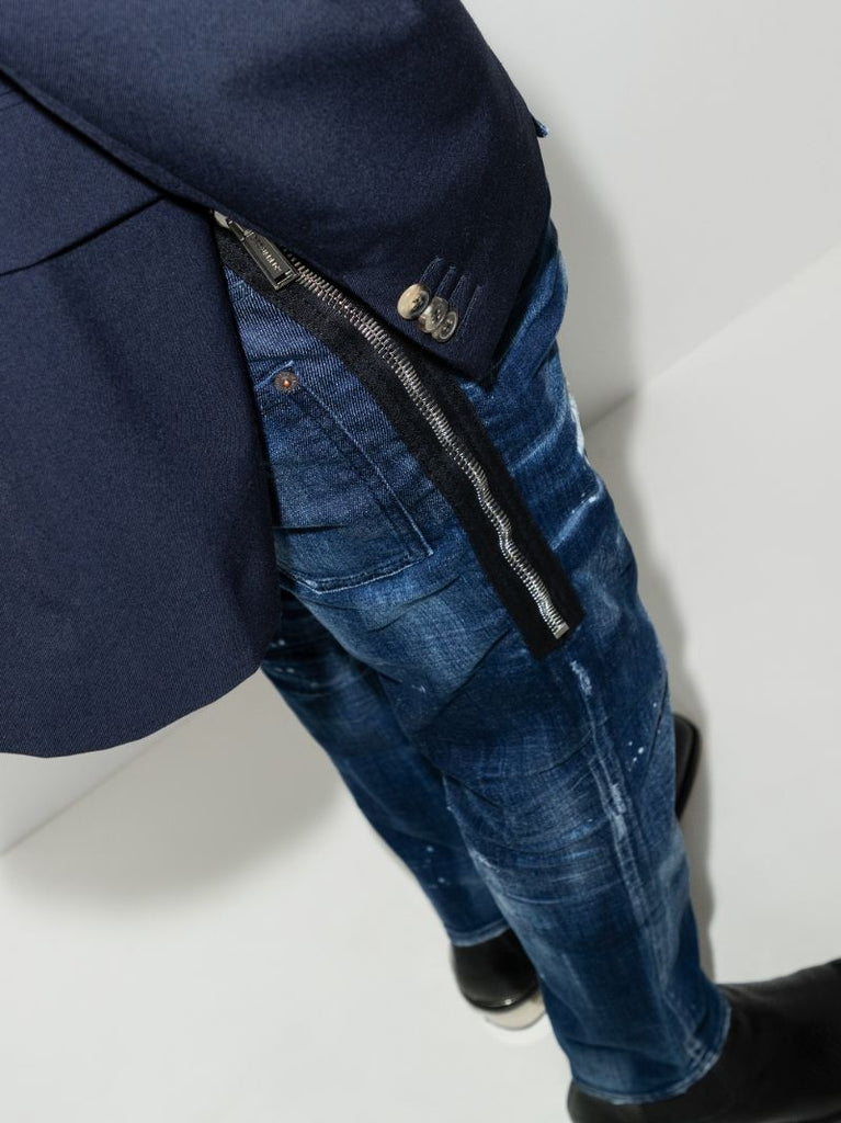Skater Slim Fit Distressed Jeans