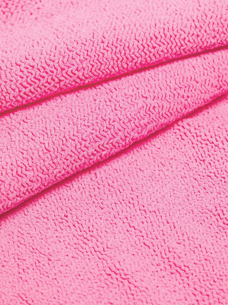 Pink Tank Crinkle Mini Dress