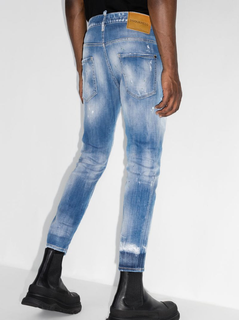 Ripped Straight-leg Jeans