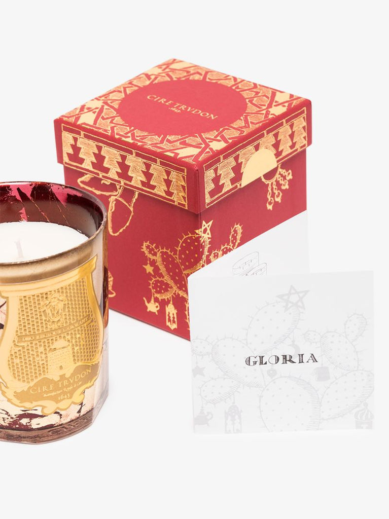 Gold and Red Gloria Candle