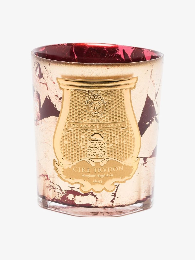 Gold and Red Gloria Candle