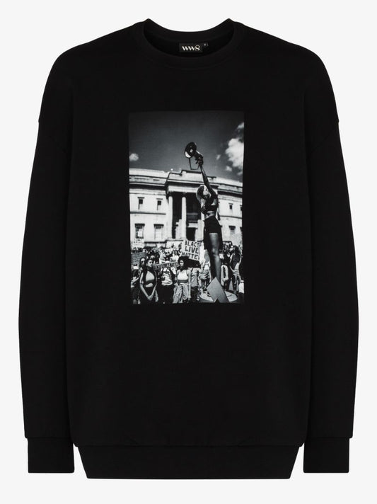 Megaphone Printed Sweatshirt