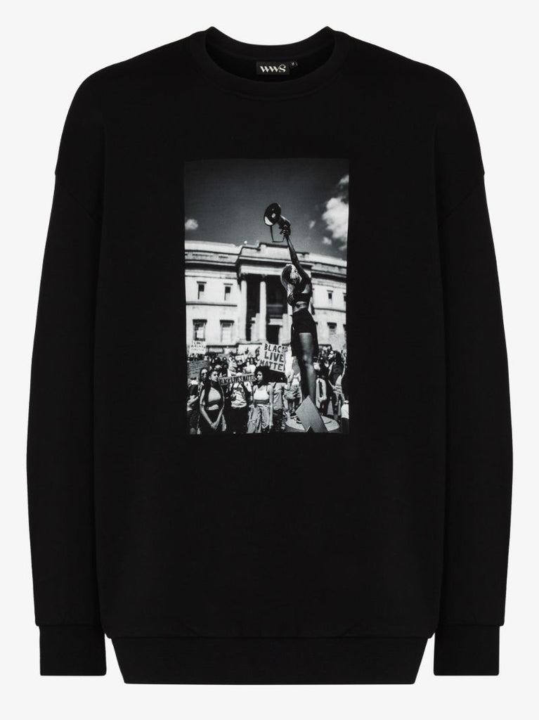 Megaphone Printed Sweatshirt