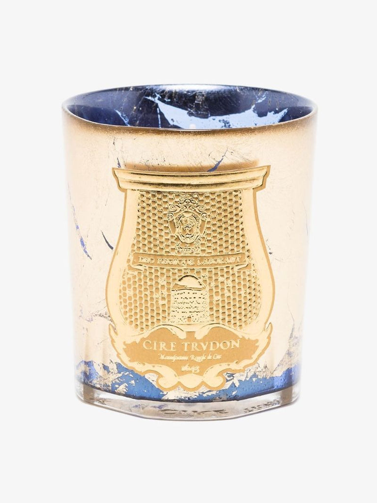 Gold and Blue Fir Candle