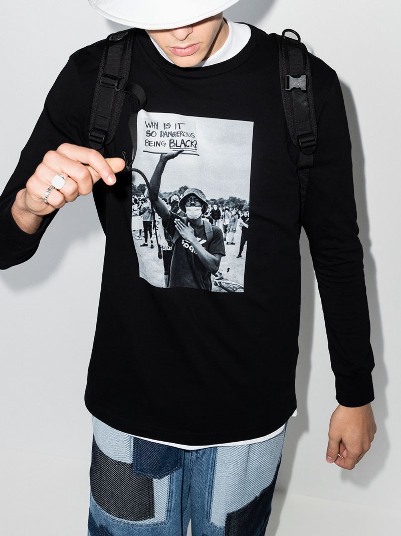 Protests Print Long Sleeve T-shirt