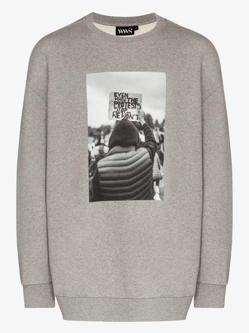 Protests Print Sweatshirt