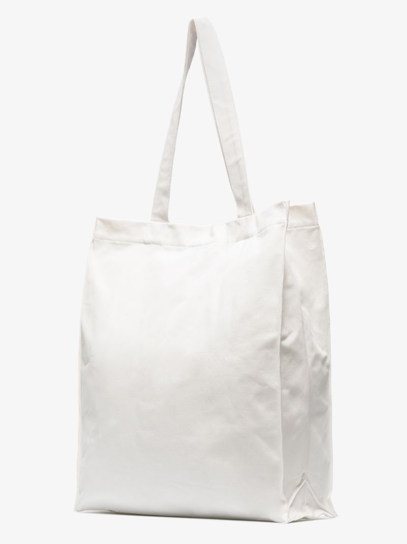 White Printed Tote Bag