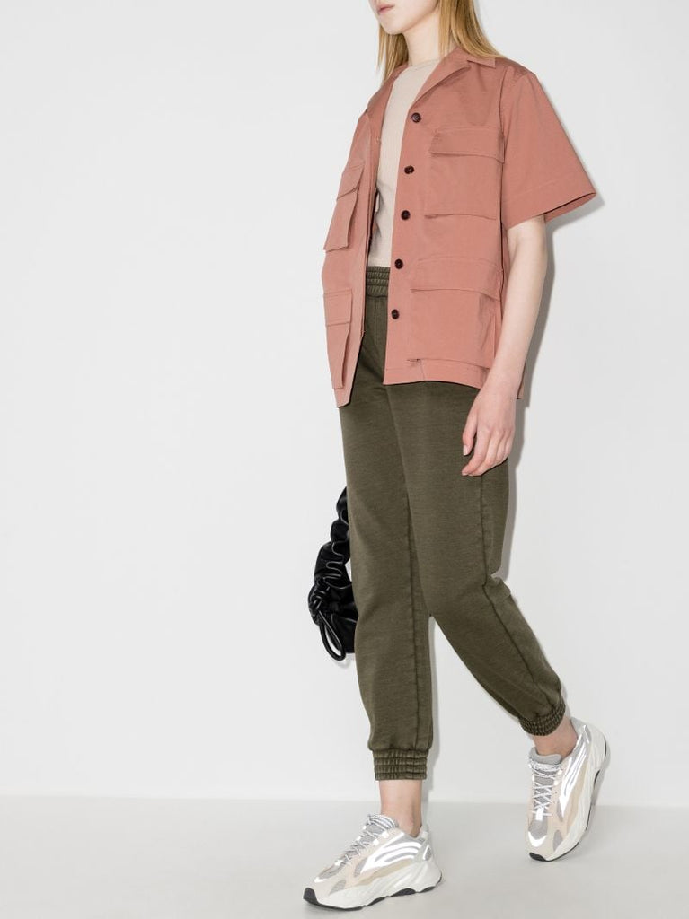 Washed Cotton Track Pants