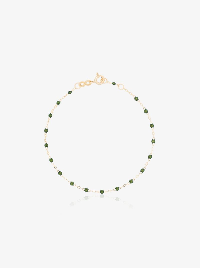 18k Yellow Gold Classic Gigi 17 Cm Beaded Bracelet