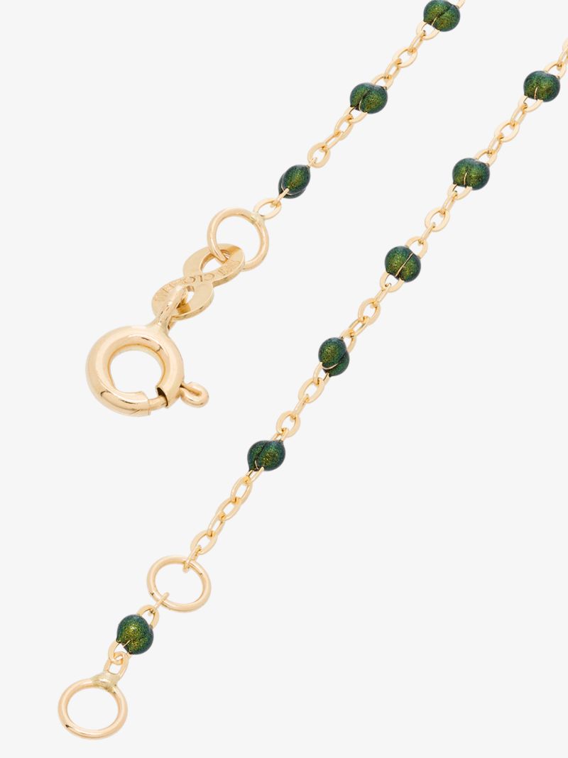18k Yellow Gold Classic Gigi 17 Cm Beaded Bracelet