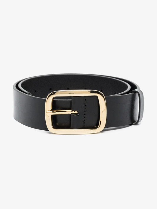 Black Avery Leather Belt
