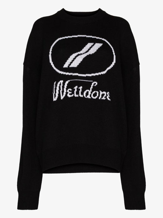 Logo-intarsia Crew-neck Jumper