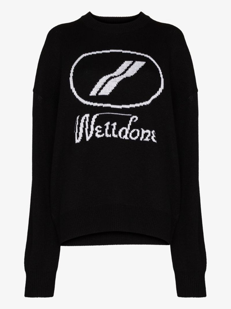 Logo-intarsia Crew-neck Jumper