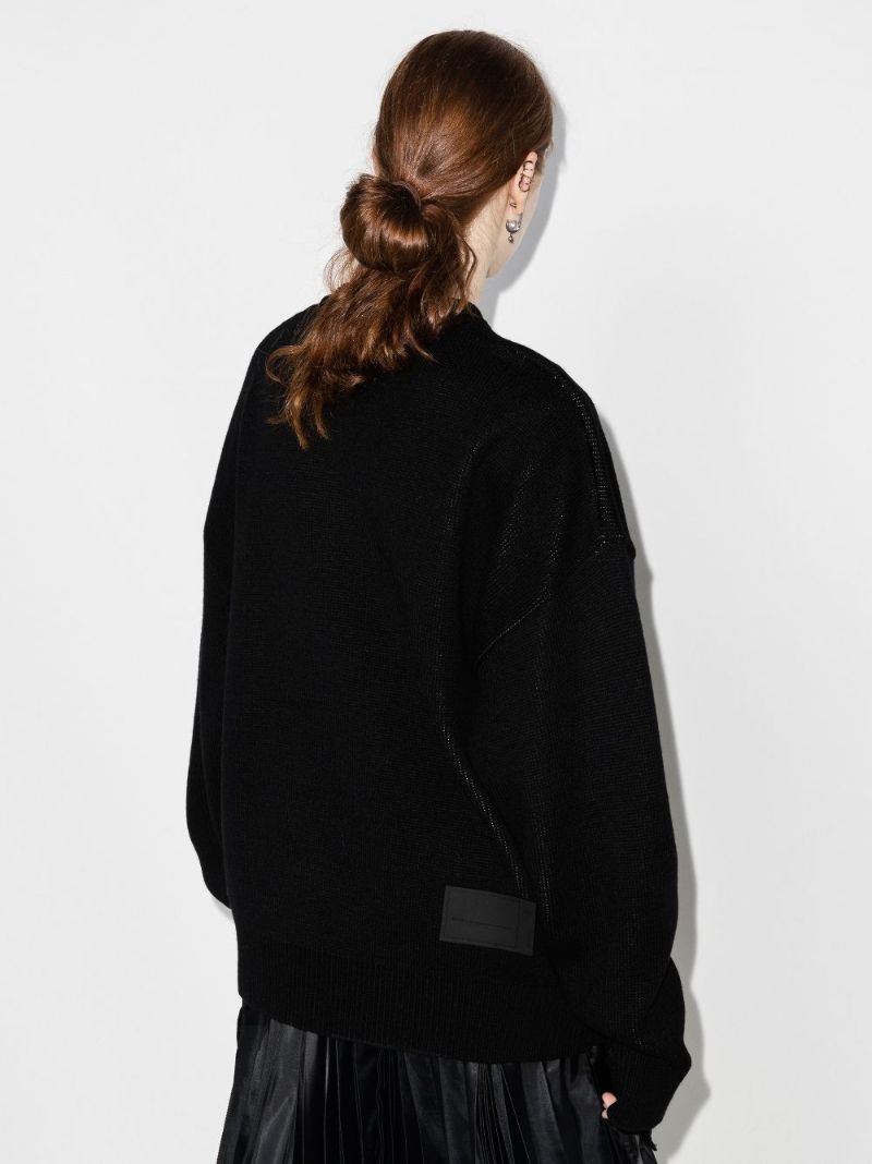 Logo-intarsia Crew-neck Jumper