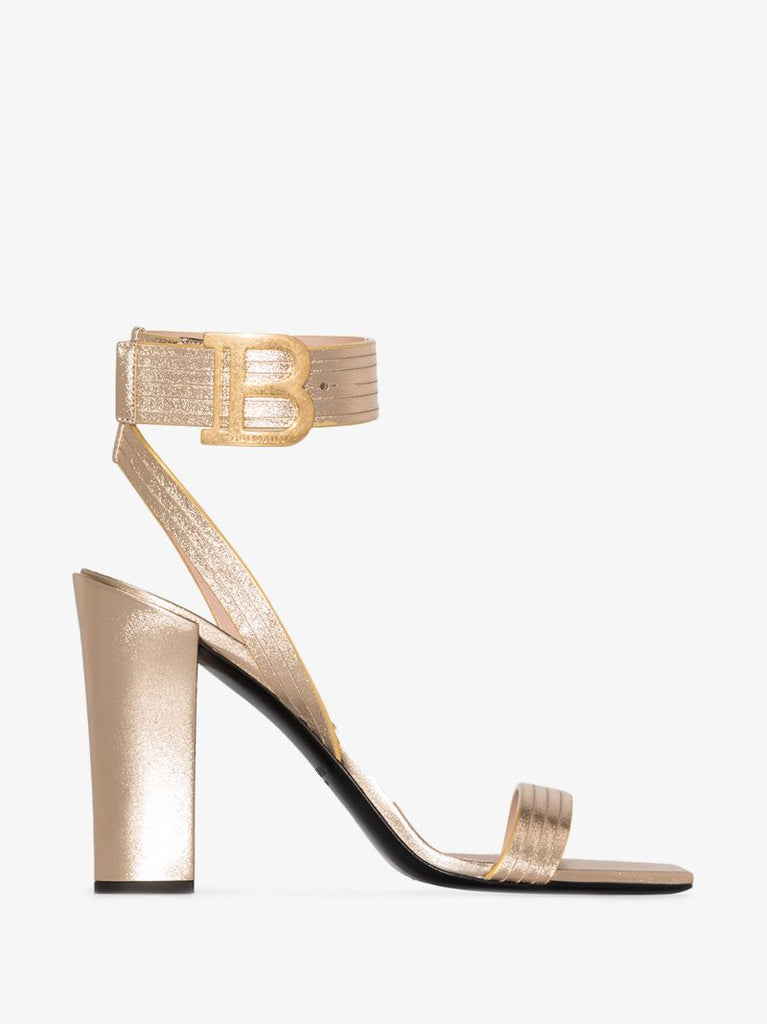 Gold Stella 95 Leather Sandals