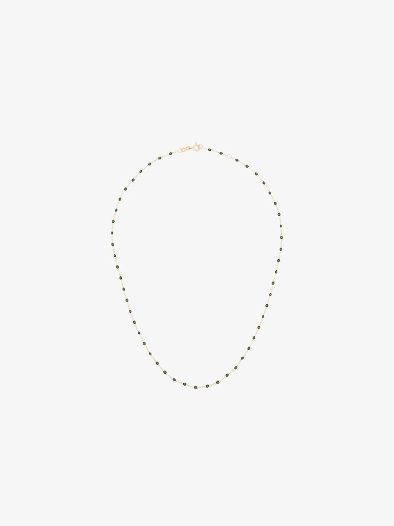 18k Yellow Gold Classic Gigi 42 Cm Beaded Necklace
