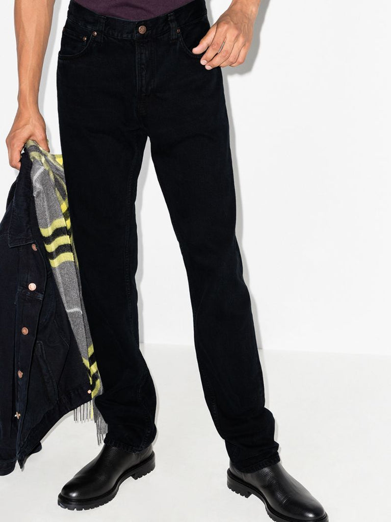 Black Gritty Jackson Straight Leg Jeans