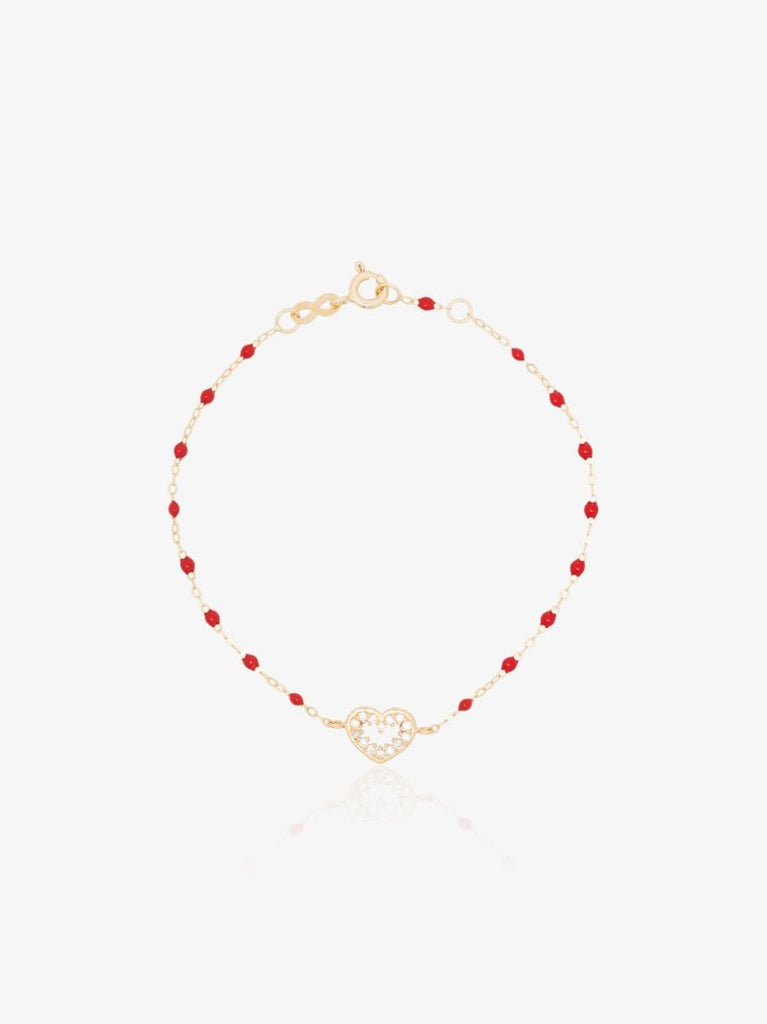 18k Yellow Gold Heart Supreme 17 Cm Diamond Bracelet