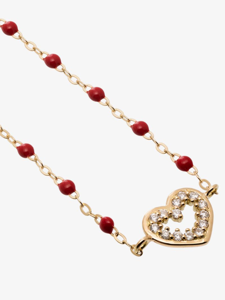 18k Yellow Gold Heart Supreme 17 Cm Diamond Bracelet