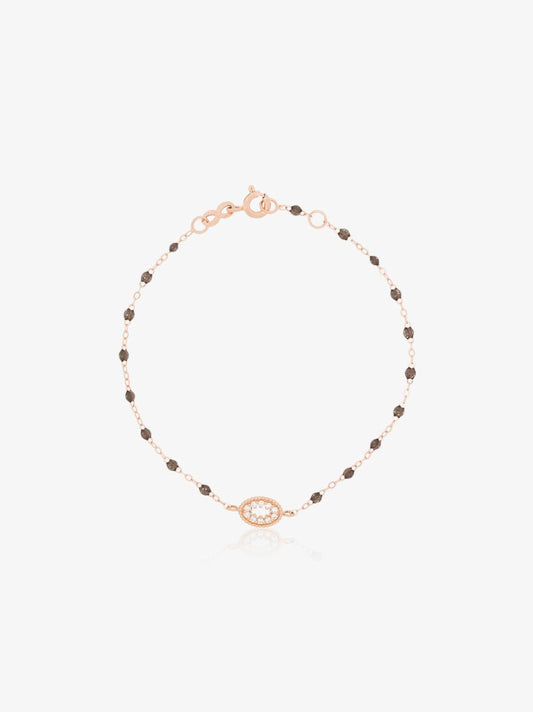 18k Rose Gold Classic Gigi Quartz Me Hearty 17 Cm Diamond Bracelet