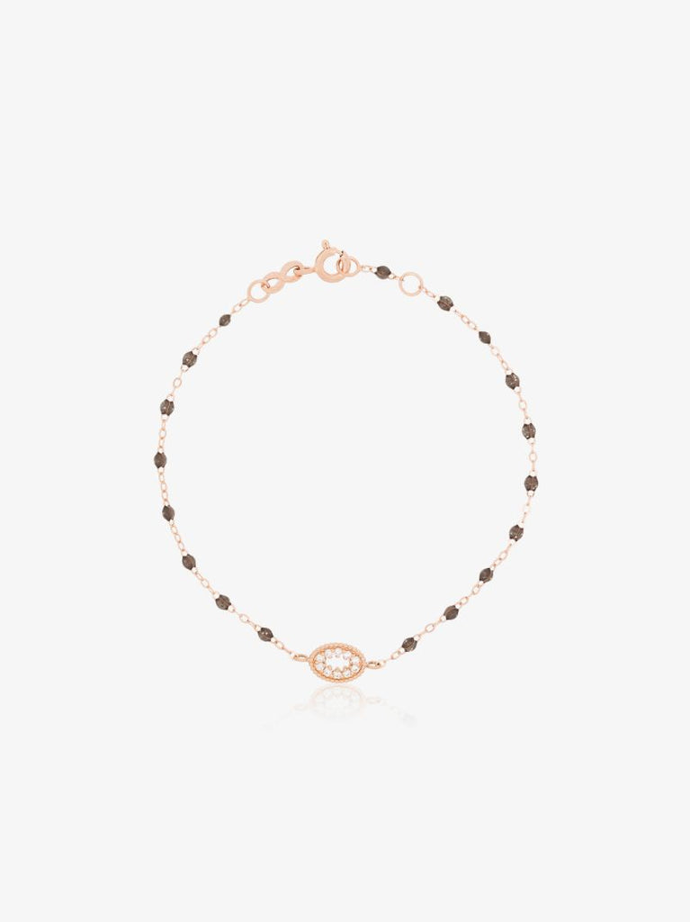 18k Rose Gold Classic Gigi Quartz Me Hearty 17 Cm Diamond Bracelet