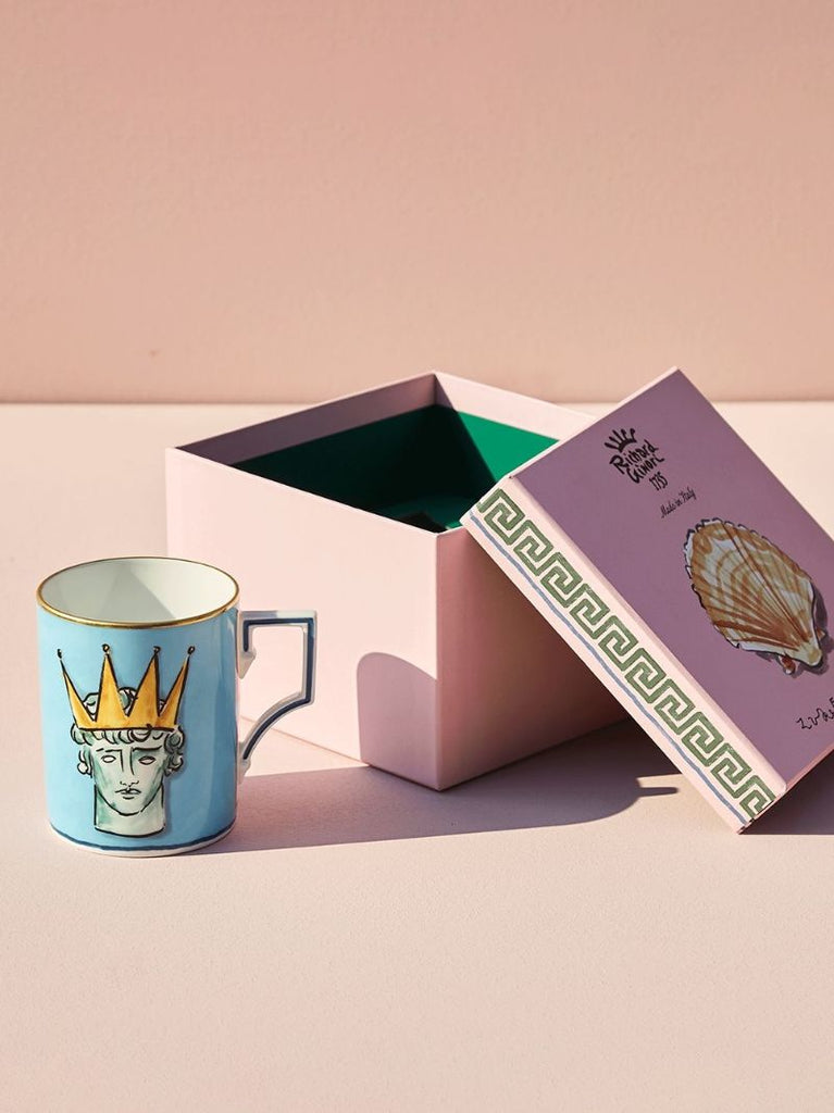 Blue Il Viaggio Di Nettuno Porcelain Mug
