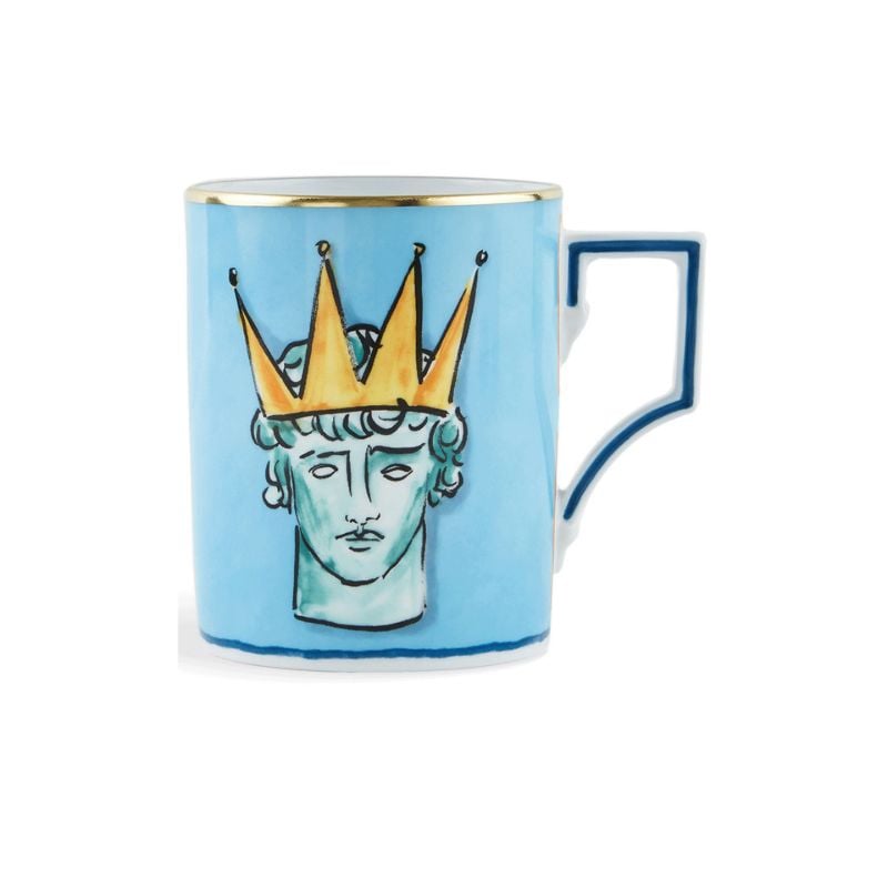 Blue Il Viaggio Di Nettuno Porcelain Mug
