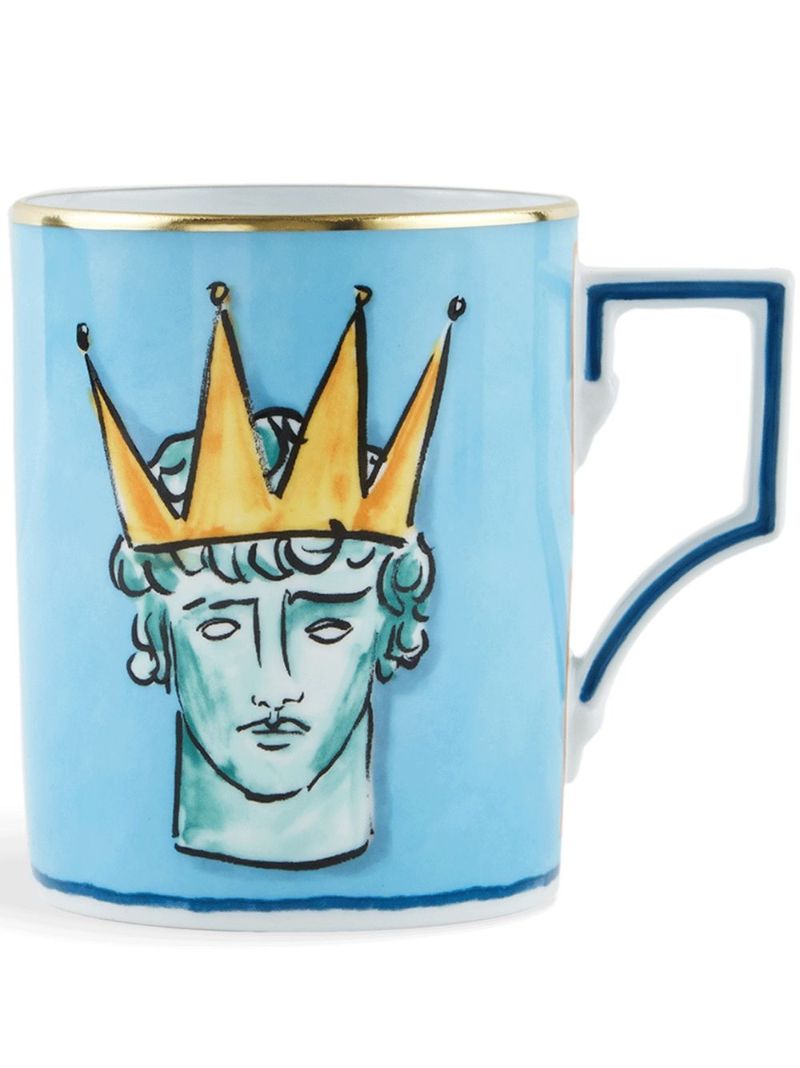 Blue Il Viaggio Di Nettuno Porcelain Mug