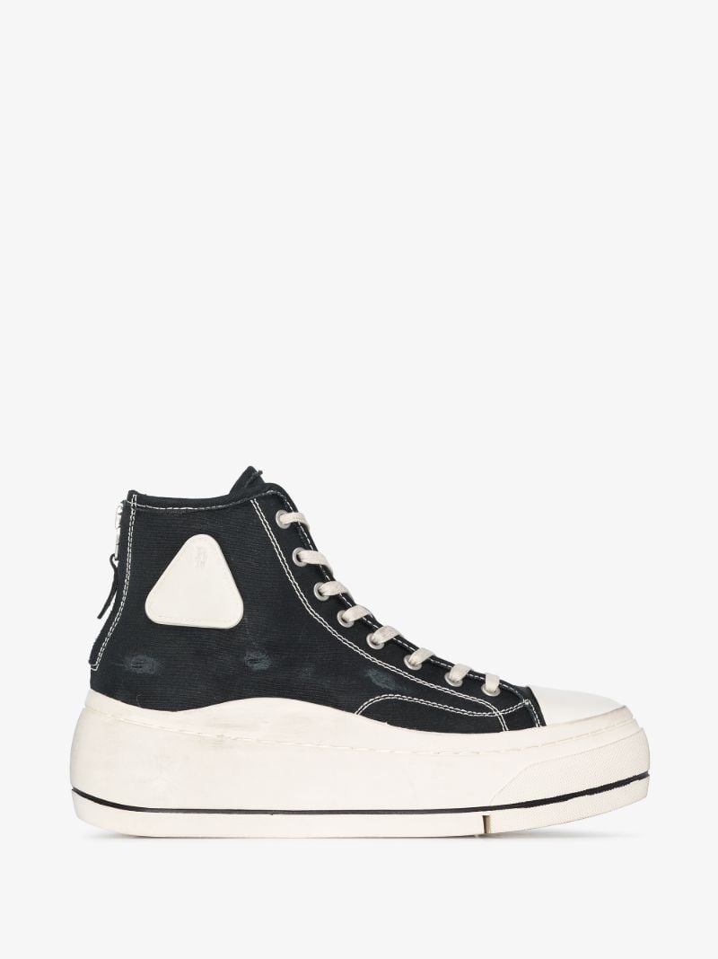 Black Flatform High Top Sneakers