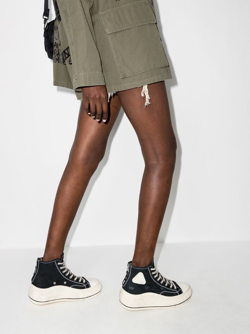 Black Flatform High Top Sneakers