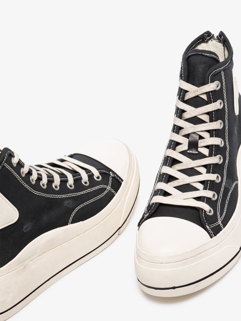 Black Flatform High Top Sneakers
