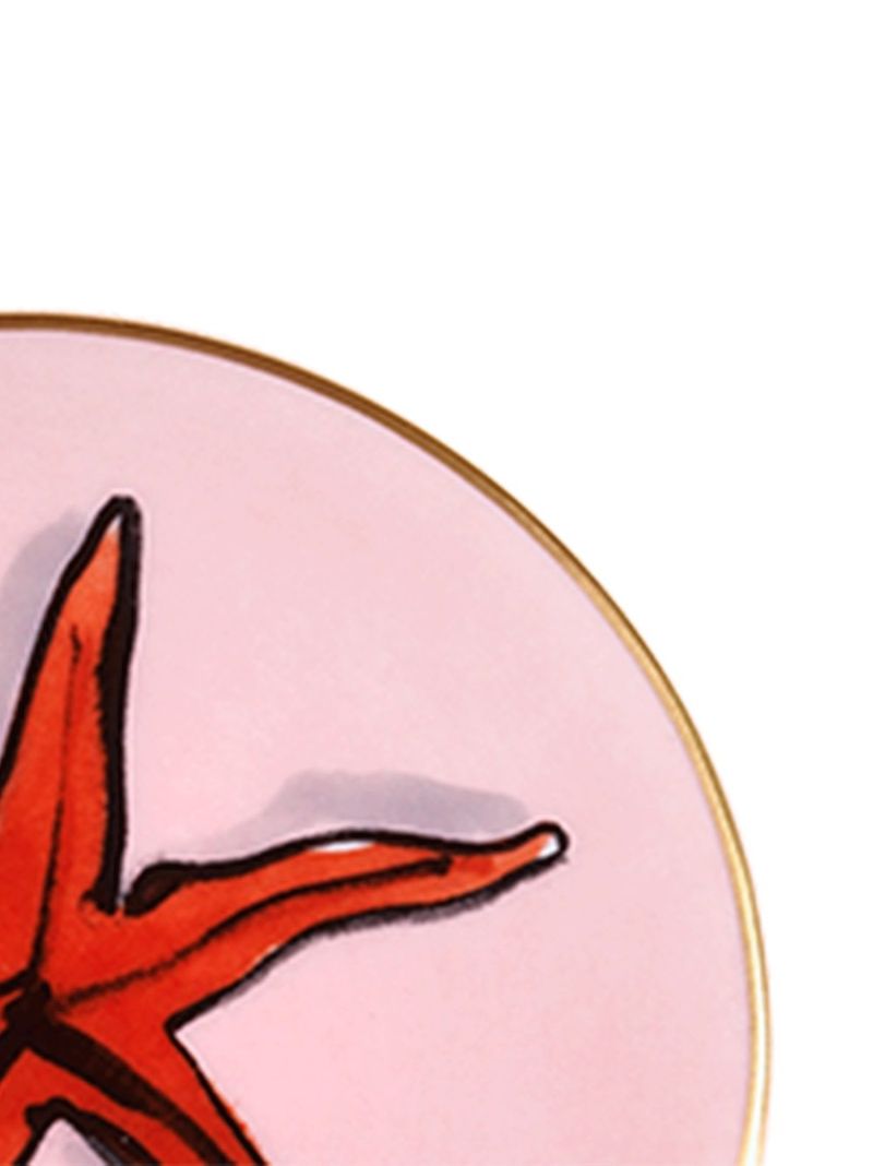 Multicolour Il Viaggio Di Nettuno Porcelain Coaster Set