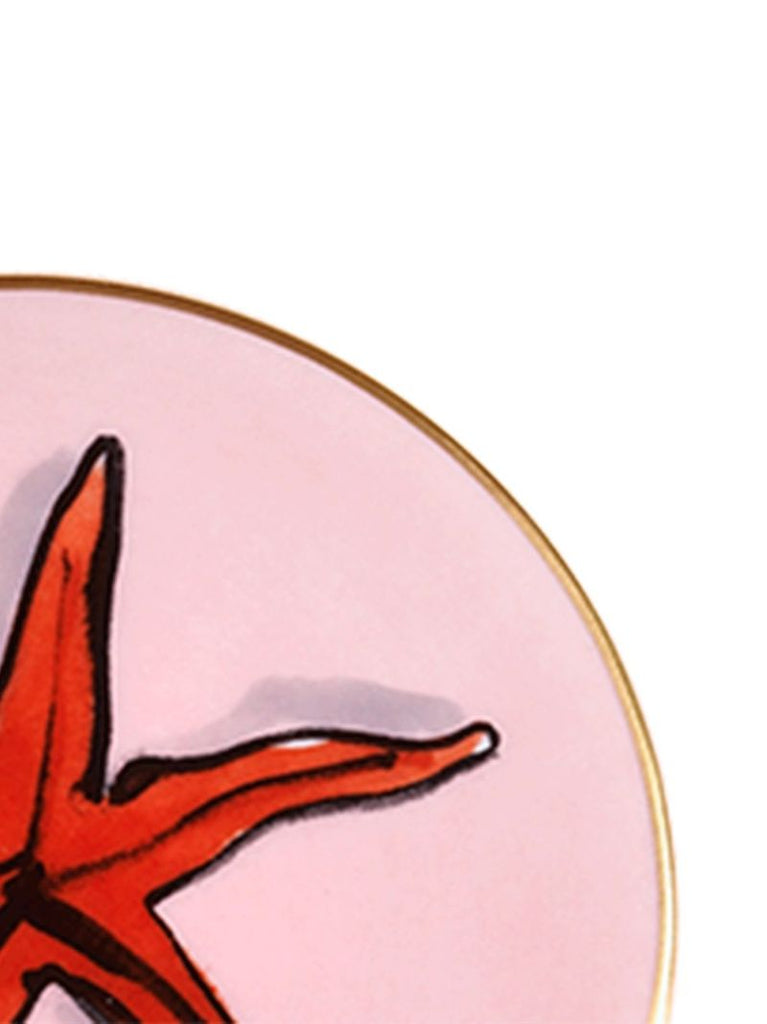 Multicolour Il Viaggio Di Nettuno Porcelain Coaster Set