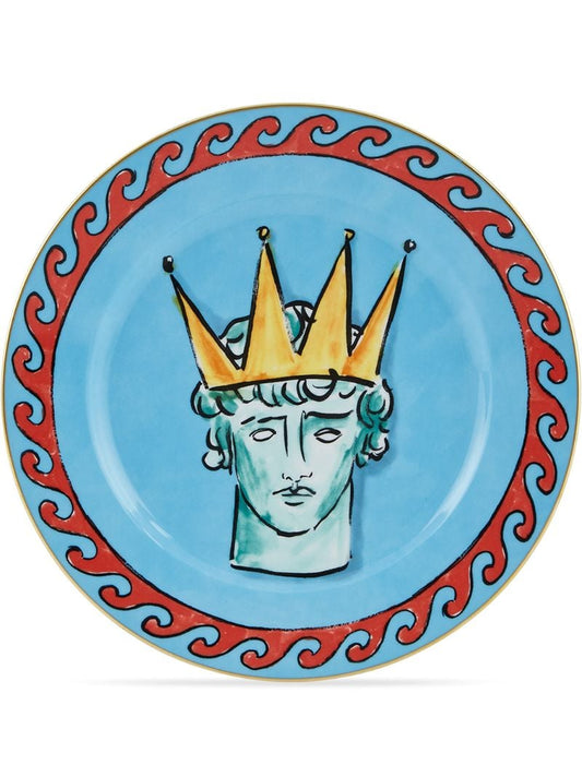 Blue Viaggio Di Nettuno Flat Dinner Plate Set