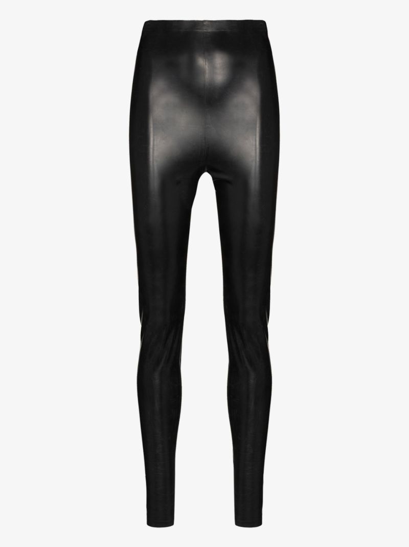 High Waist Leather Look Leggings