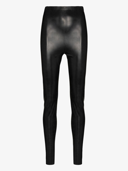 High Waist Leather Look Leggings