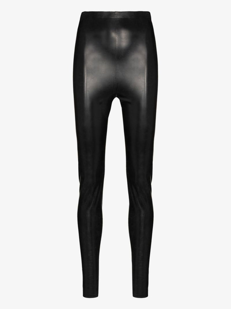 High Waist Leather Look Leggings