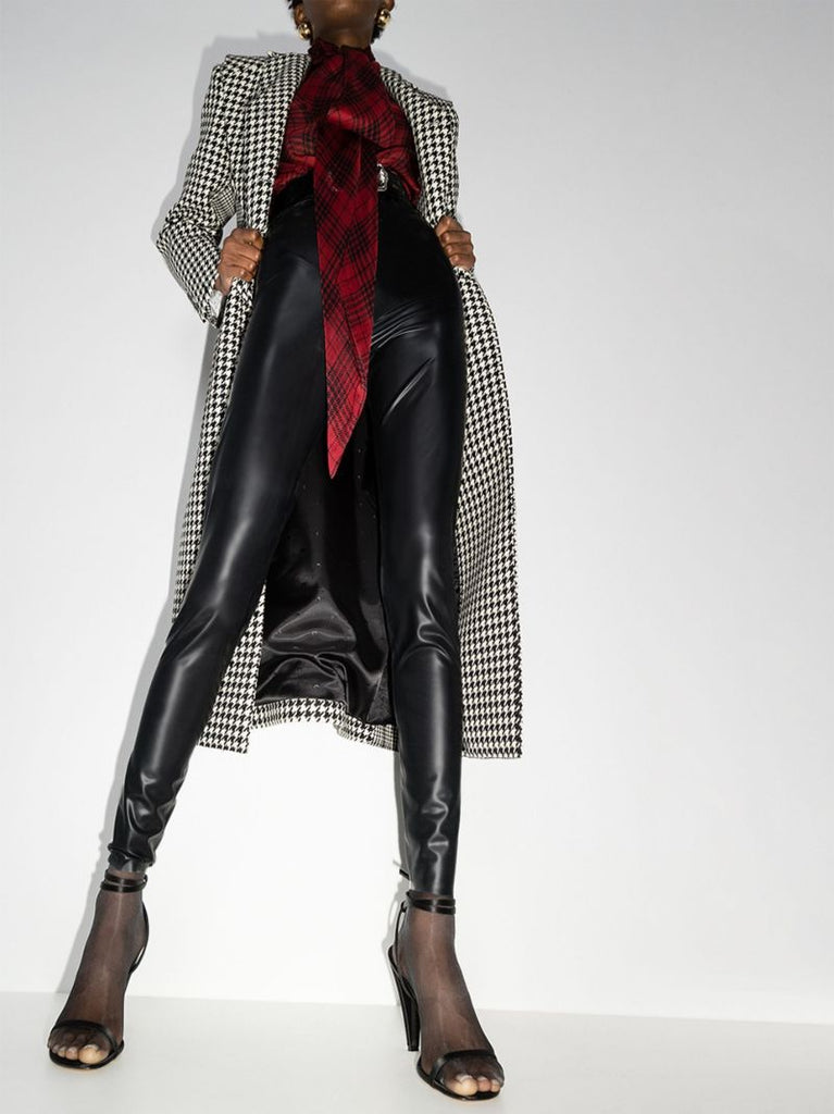 High Waist Leather Look Leggings