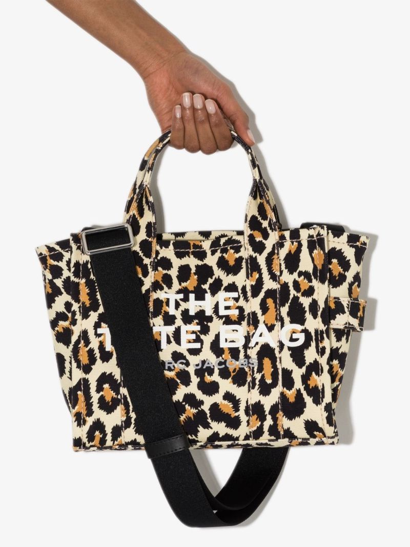 Brown the Mini Leopard Traveler Tote Bag