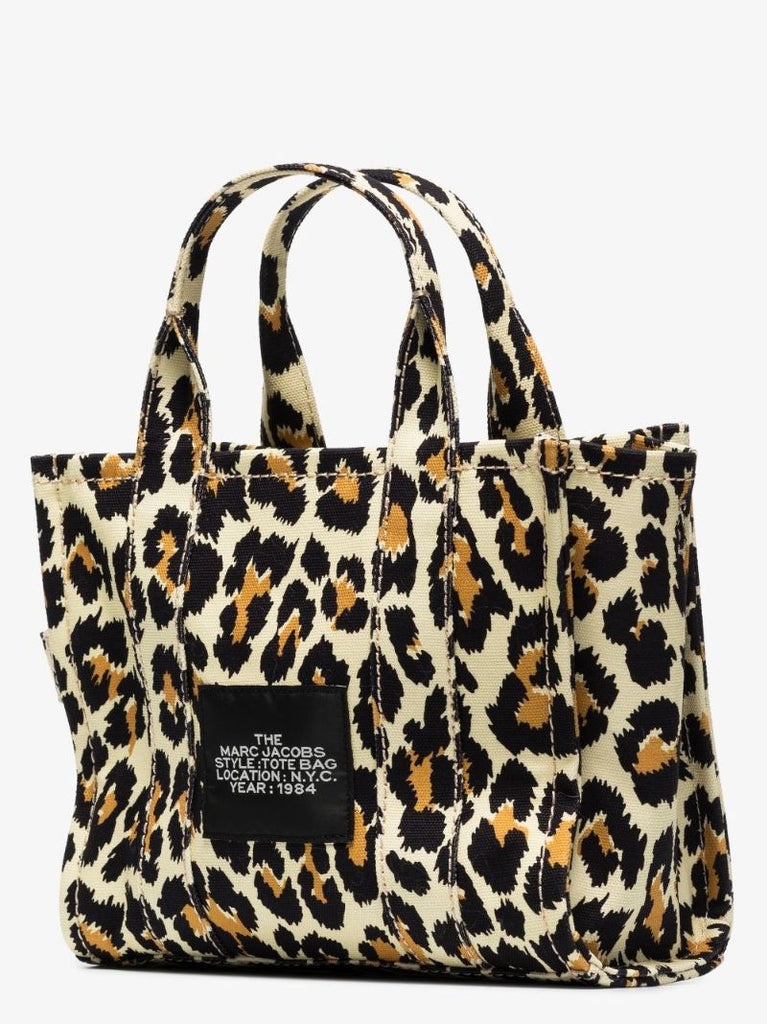 Brown the Mini Leopard Traveler Tote Bag