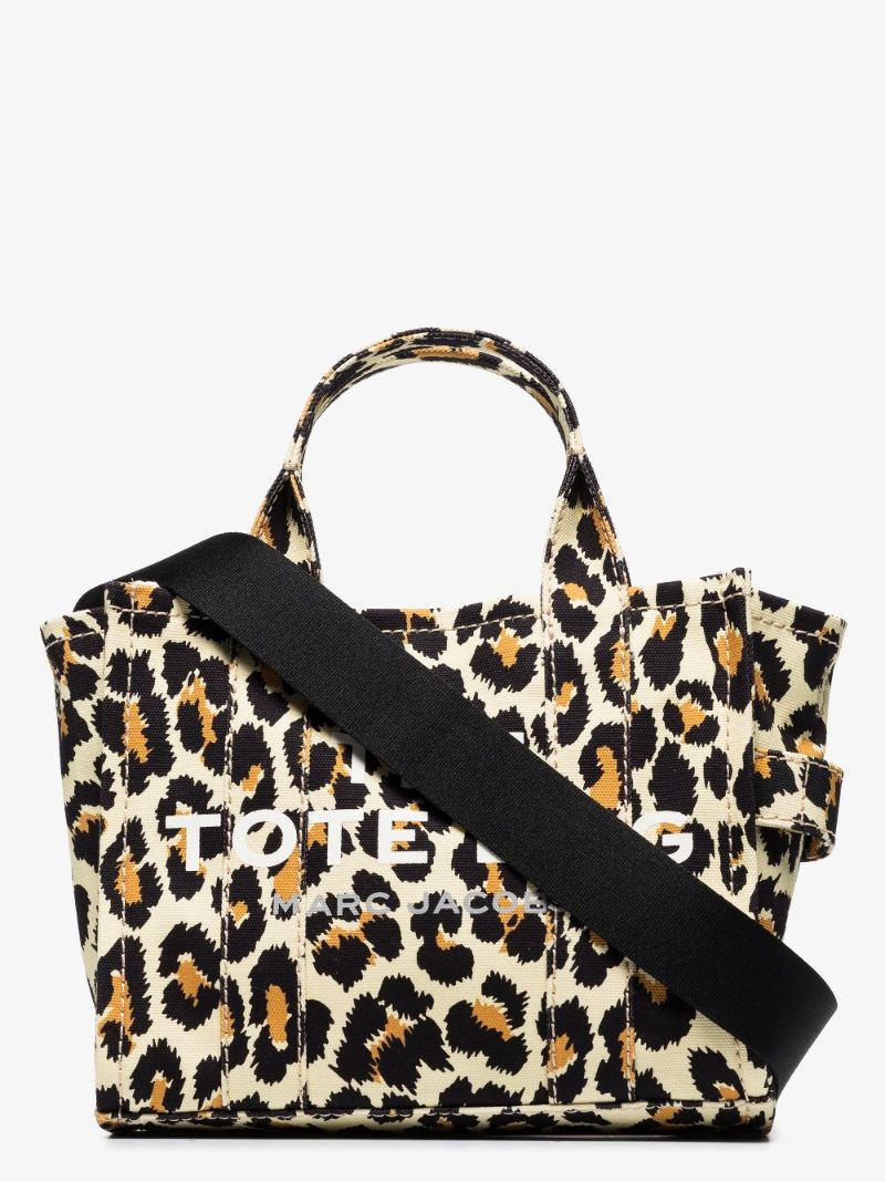 Brown the Mini Leopard Traveler Tote Bag
