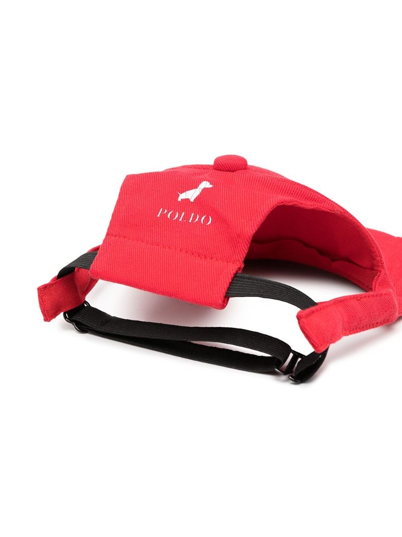 Red Icon Logo Embroidered Pet Collar