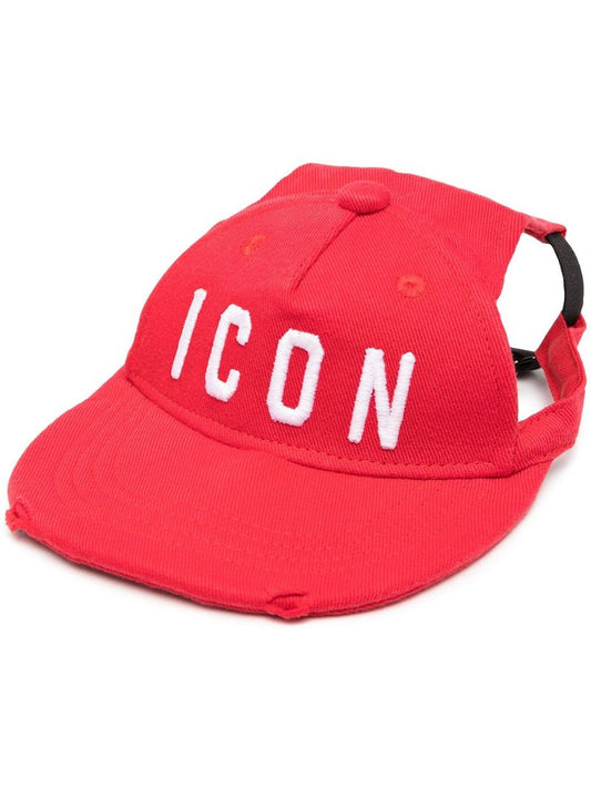 Red Icon Logo Embroidered Pet Collar