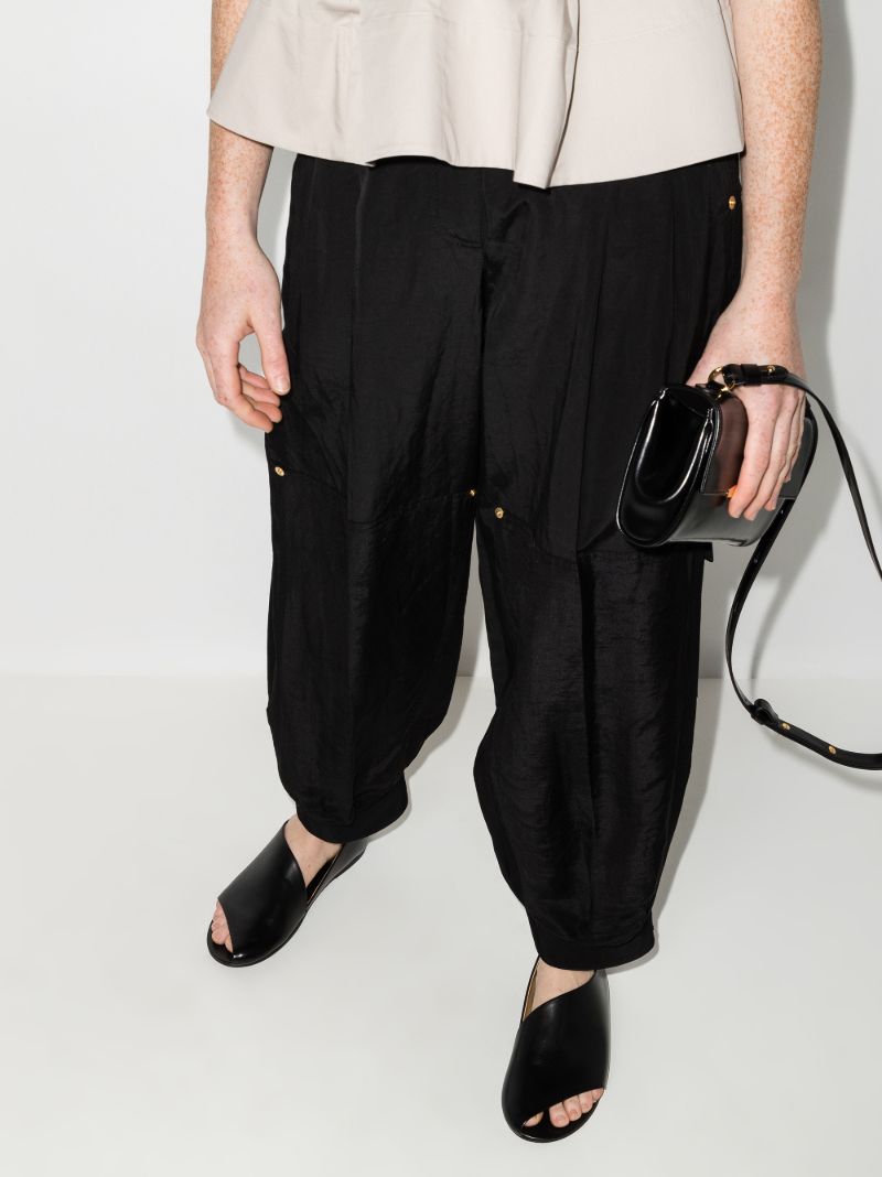 Black Arsella Pantofola Aperta Sandals