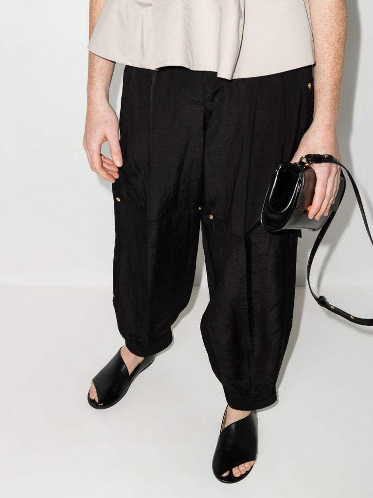 Black Arsella Pantofola Aperta Sandals