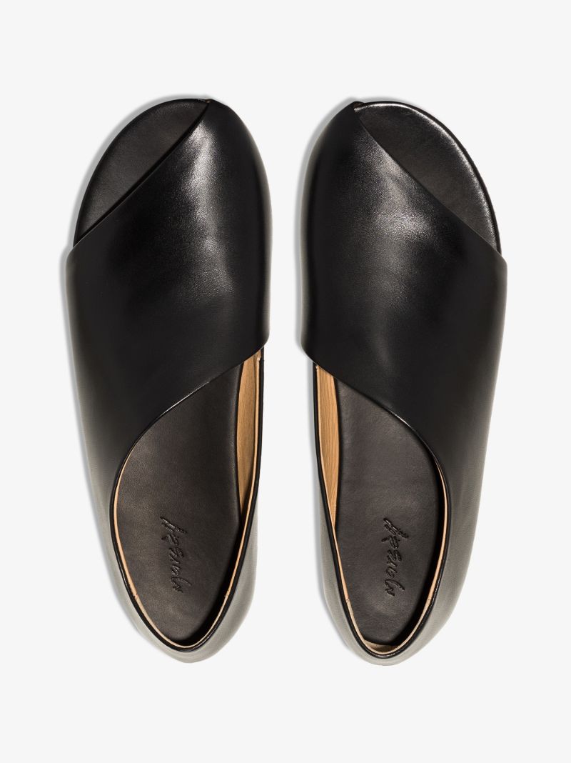 Black Arsella Pantofola Aperta Sandals