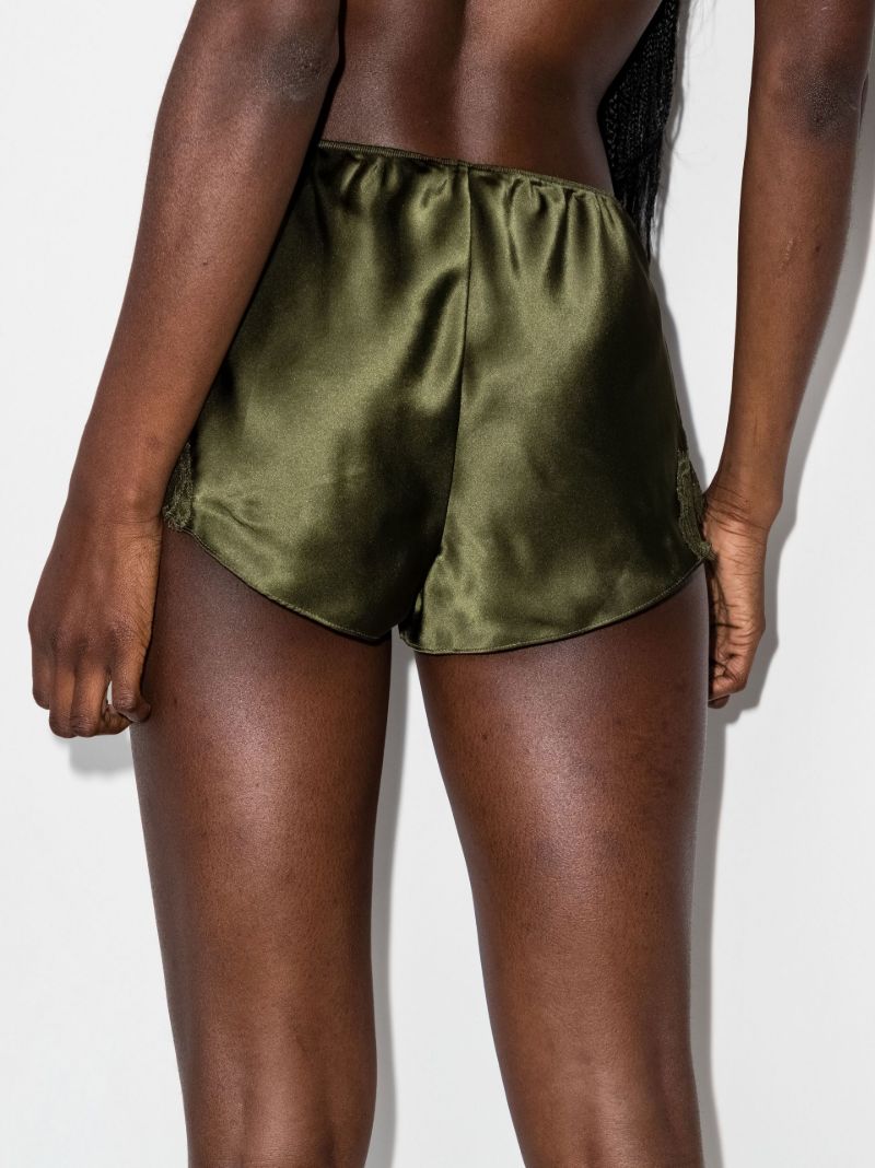 Scarlett Lace Trim Silk Shorts