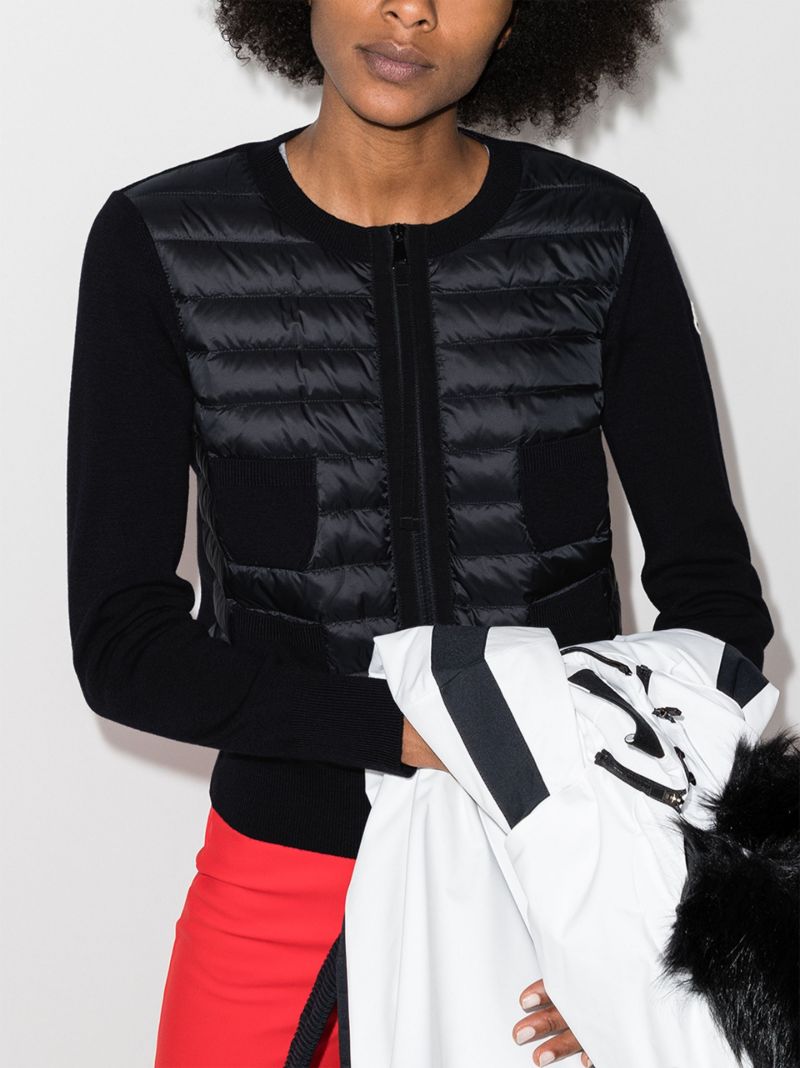 Padded Zip-up Sweater