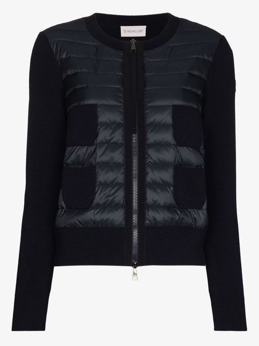 Padded Zip-up Sweater